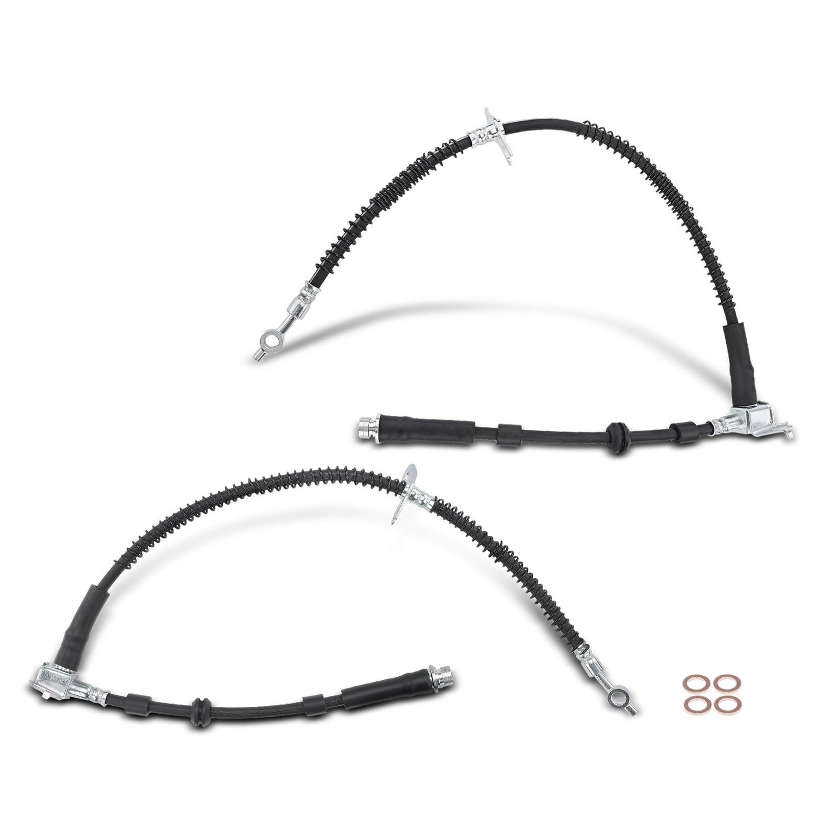Frankberg 2 mangueras de freno delanteras izquierda y derecha LR052214 | Compatible con: Discovery IV L319, Discovery IV Furgoneta L319