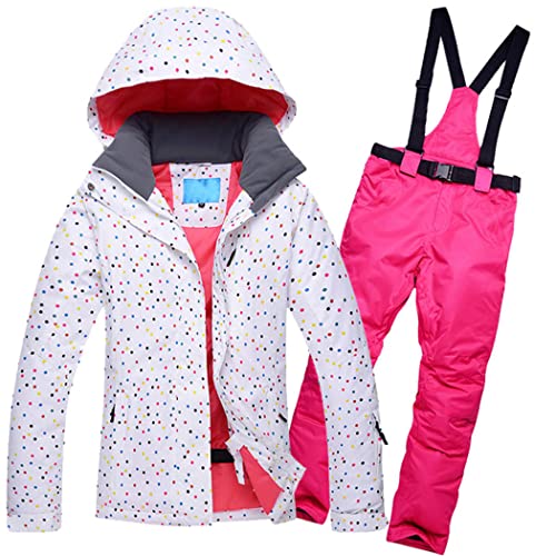 Combinaison de ski femme imperméable veste et pantalon d'hiver chauds pour le snowboard