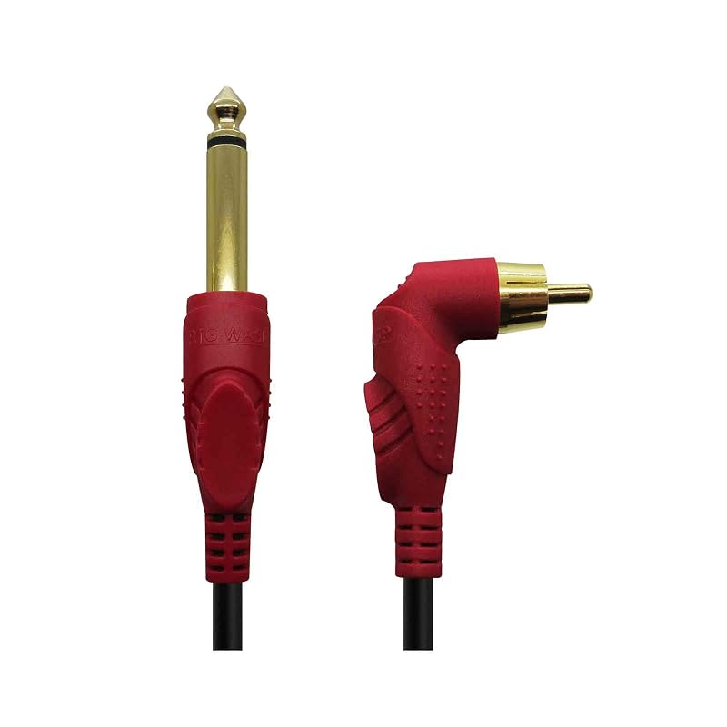 Cabo RCA de silicone para máquinas de tatuagem rotativas, plugue angular de 90°, 2 m, BIGWASP, 1 unidade