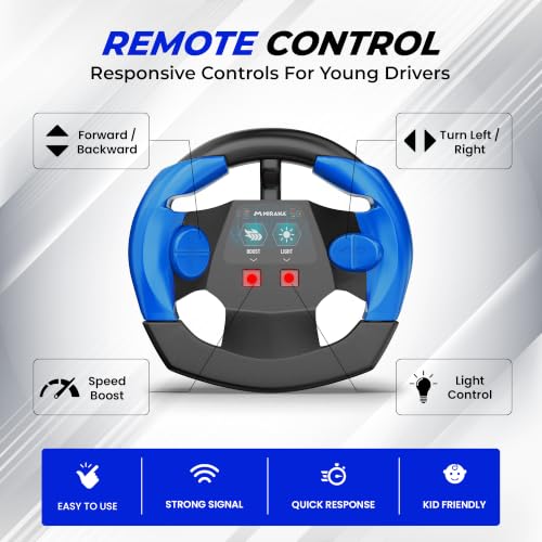 Image of Mirana Bolter SUV Remote Control RC Car for Kids | 1:24 Scale Racing Toy | with 1.5X Turbo Boost, LED Lights & Anti Skid Tyres | USB Type-C Rechargeable | Gift for Boys & Girls 4+ Years, Blue