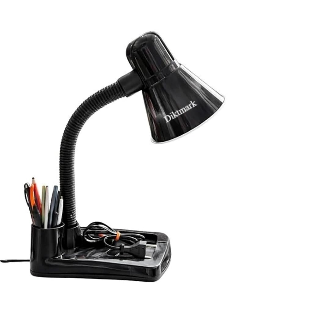 Diktmark Electric Study Lamp – 316 Model | Adjustable Neck Table Light for Students & Readers | Compact Desk Lamp for Study, Office & Bedroom Use (Black)-image-38