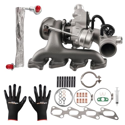 maXpeedingrods 667-203 Turbo Turbocharger Kit with Turbo Oil Feed Line Pipe Tube for Chevy Cruze 2011-2015 Sonic 2012-2019 for Chevrolet Trax Cruze Limite for Buick Encore 55565353