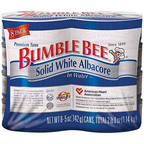 Bumble Bee Solid White Albacore Tuna, 5 Oz, Pack Of 8 Cans
