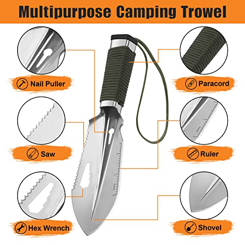 FLYEGO Backpacking Trowel, Lightweight Camping Hiking Trowel Poop Shovel