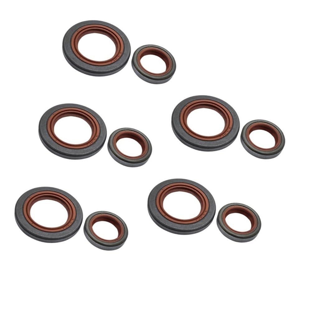 Juego de 5 retenes de aceite de cigüeñal compatibles con motosierra 044 MS440. Pieza de repuesto 9640 003 1972, 9640 003 1320