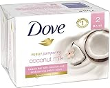 Dove Purely Pampering Beauty Bars, Coconut Milk, 4 oz bars, 2 ea by Dove