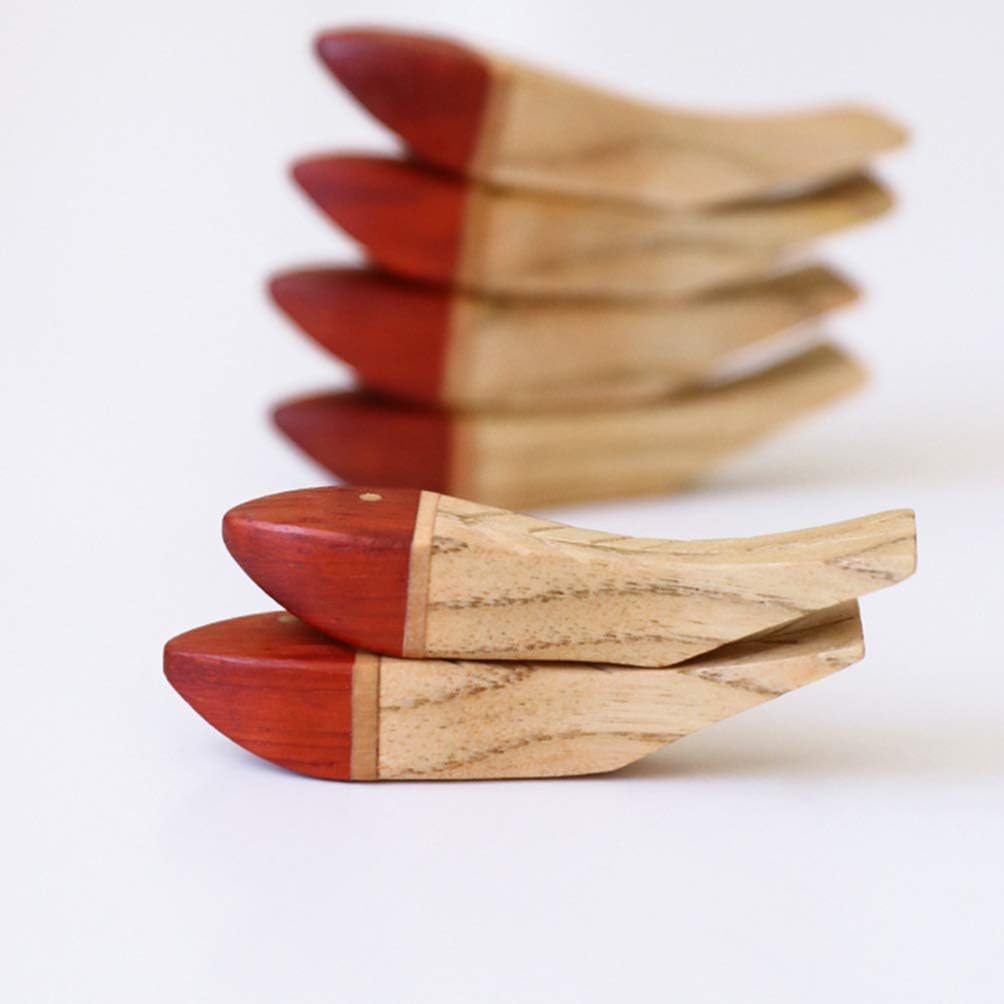 Fish Shaped Wooden Chopstick Rests 4pcs for Chopsticks
