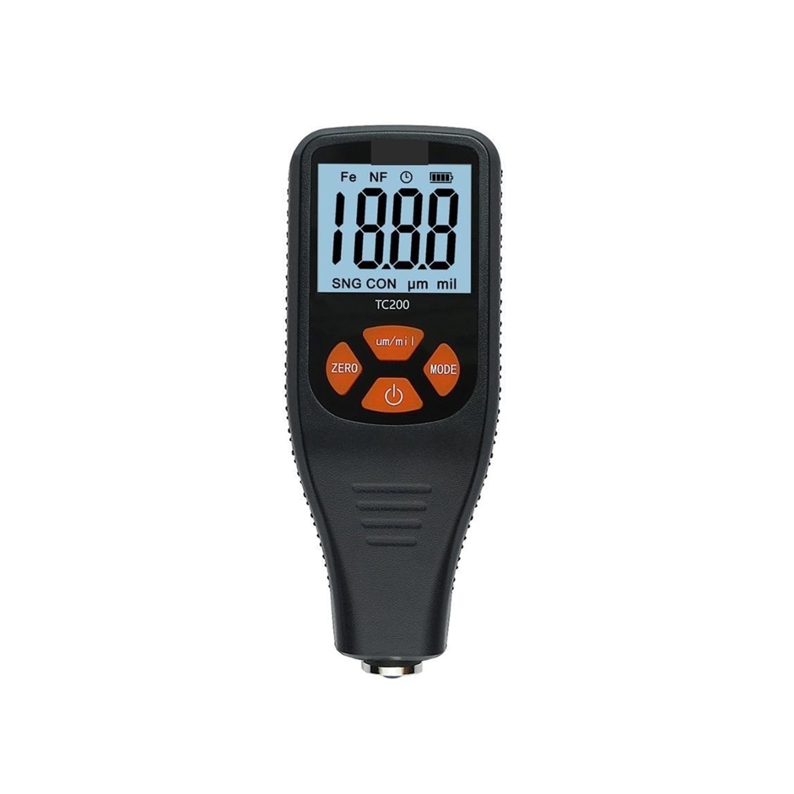 Miernik grubości powłoki lakierniczej TC200 Grey Car Paint Coating Thickness Gauge 0,1um/0-1500 Miernik grubości powłoki lakierniczej Car Paint(Black)