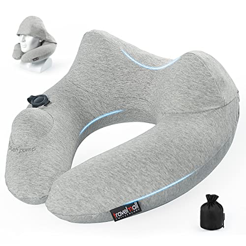 Travel Pillow for Airplane with Hood, Inflatable Neck air Pillow for car ,Travel accessoires nap Rest Sleep Business Trip Flight Travel Pillow for Airplane with Hood, Inflatable Neck air Pillow for car ,Travel accessoires nap Rest Sleep Business Trip Flight