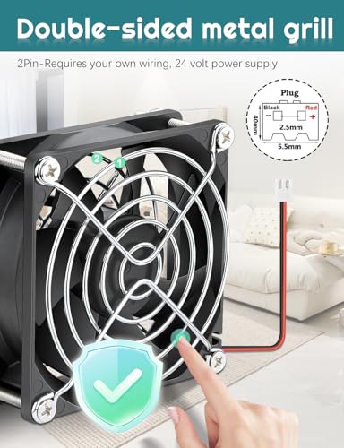 Ventilador de refrigeración para impresora 3D y caja de PC de 24V CC 3