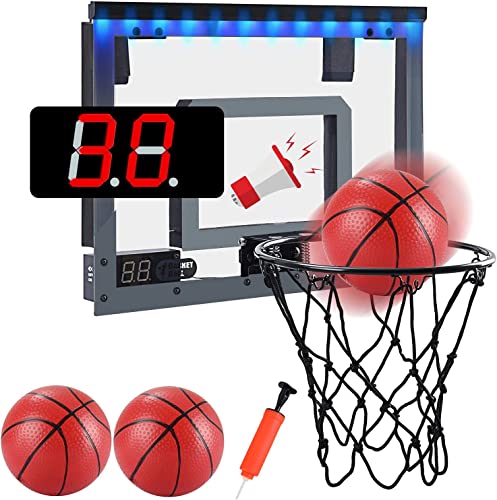 ★ REGALO PERFETTO PER BAMBINI E ADULTI - Un buon giocattolo da basket può sviluppare il loro interesse per lo sport. Il basket offre ai bambini la possibilità di fissare obiettivi e concentrarsi sul loro raggiungimento. Gli adulti si divertiranno a prendersi una pausa per alleviare lo stress e tirare a canestro. Come canestro da basket in camera da letto e canestro da ufficio, sarà un eccellente regalo di compleanno e di Natale per bambini e adulti, in particolare per gli appassionati di basket.
