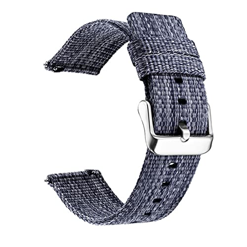 Bracelet de montre 20 mm en nylon bleu pour Samsung Galaxy Watch 4 Classic