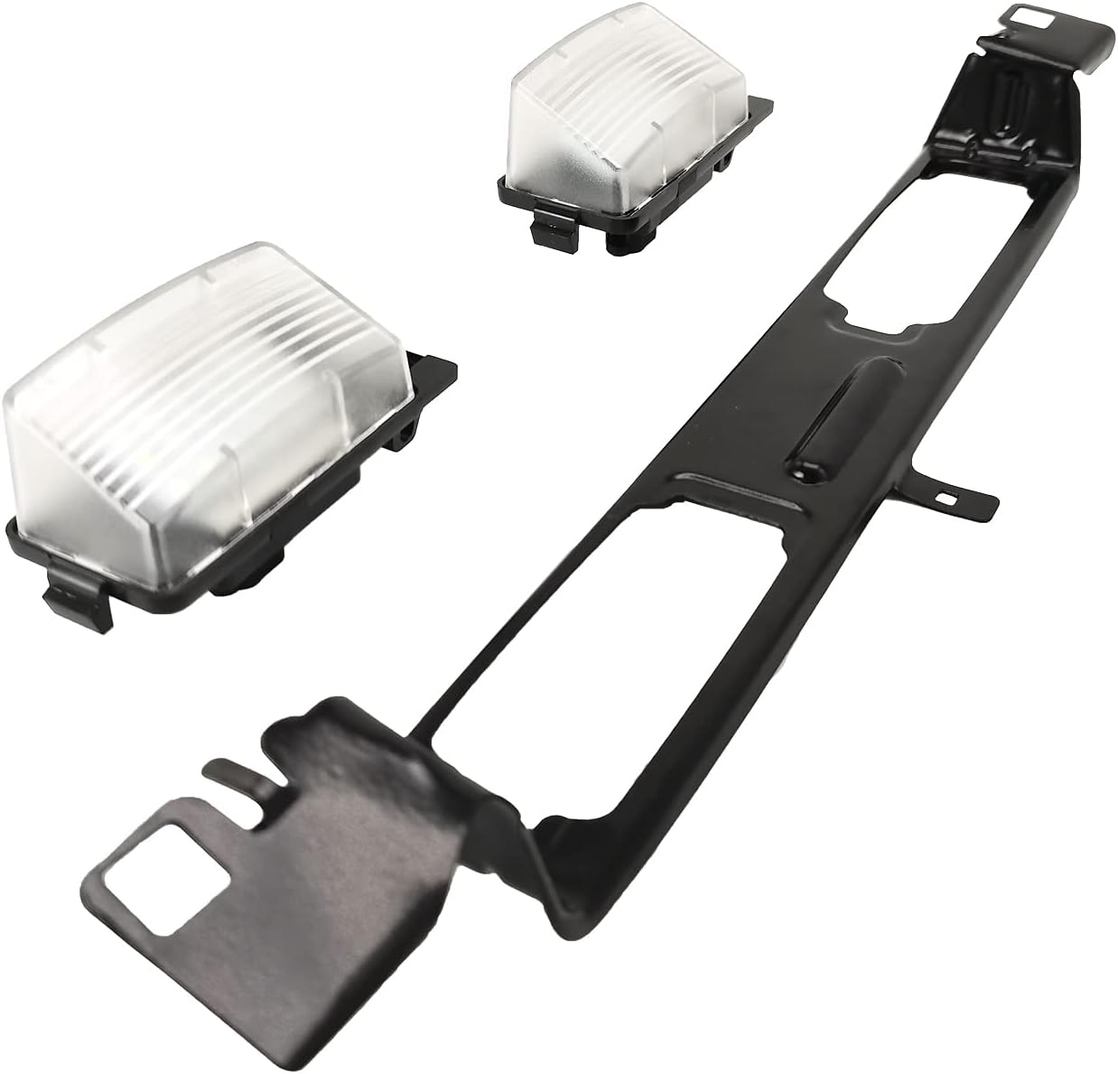 1 PCS Rear License Plate Lamp Bracket Frame + 2 PCS Full LED License Plate Lighting fit for Infiniti G35 G37 Replace# 96252-JL00A