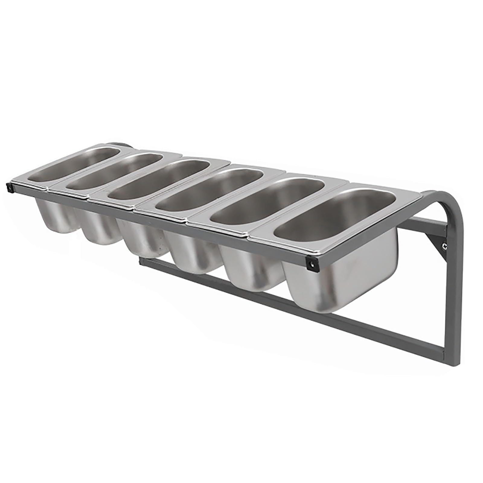 DFGHNBVC Stainless Steel Spice Rack For Kitchen Spacesaving Condiment Station For Pizza Ideal For Home Restaurant Perfect For Sauces Fruits,A-66.5Cm/20.1In