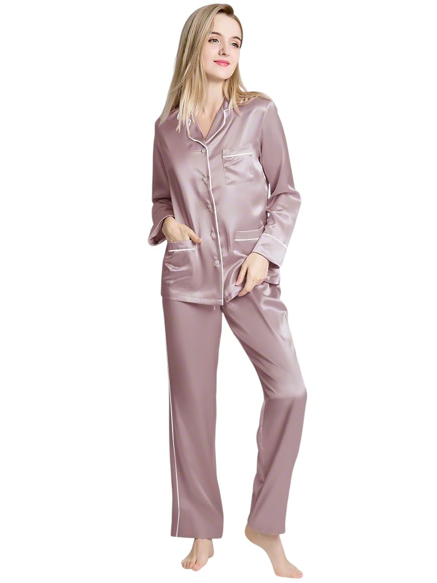bellababebysk Nightsuit for Women | Luxury Coord Sets | Satin Loungewear | Frictionless Satin | Retains Body Moisture | Premium Pajama Set | Convenient Pockets