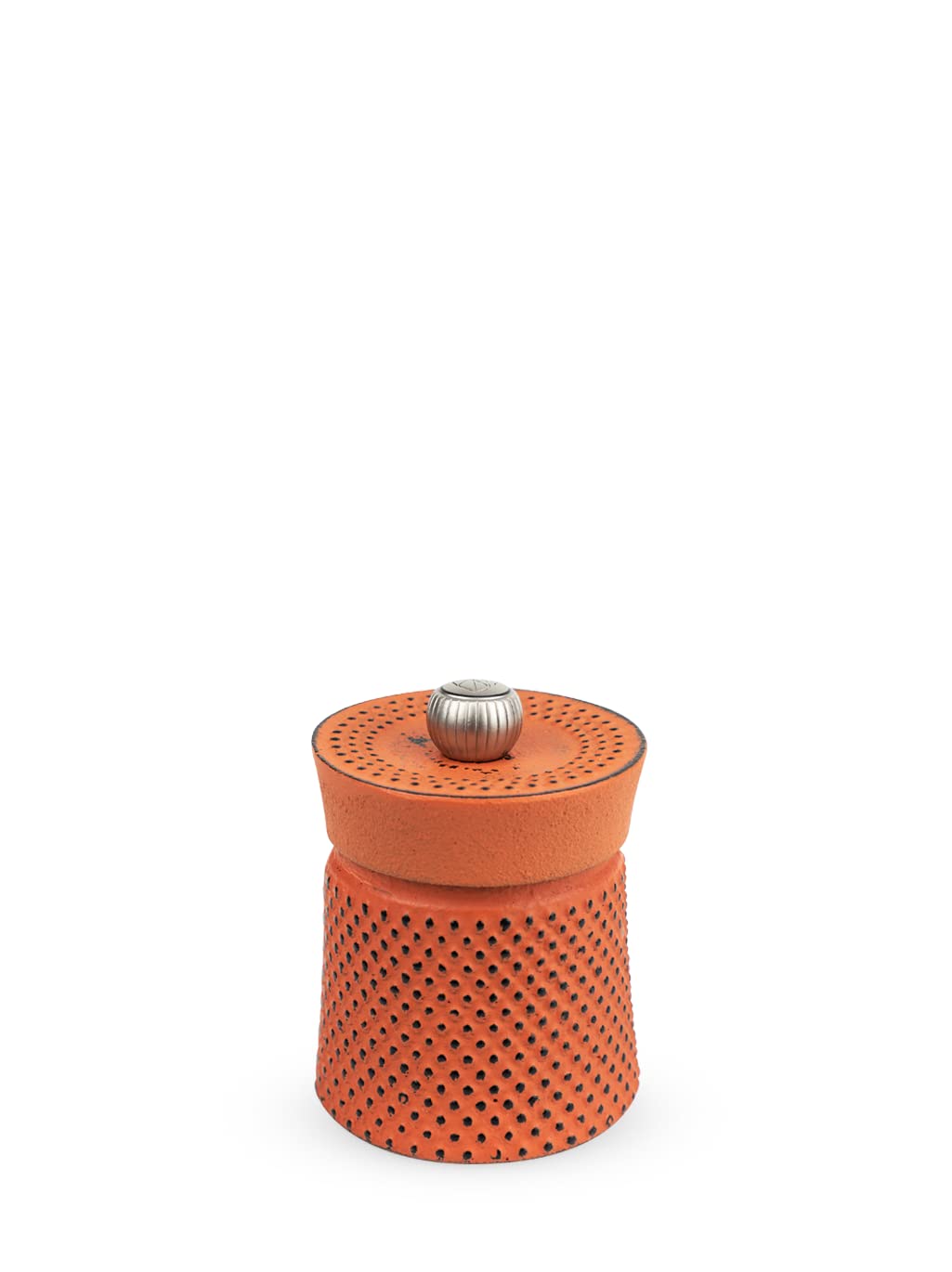 Peugeot BALI FONTE Cast Iron Pepper Mill, 8cm/3 In Orange