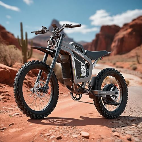 Fromosa Electric Bike for Adults, 6000W Motor, 125Miles 50MPH, Electric Motorcycle with 72V/40AH Removable Battery, Long Range Electric Motorcycle for Adults, 19