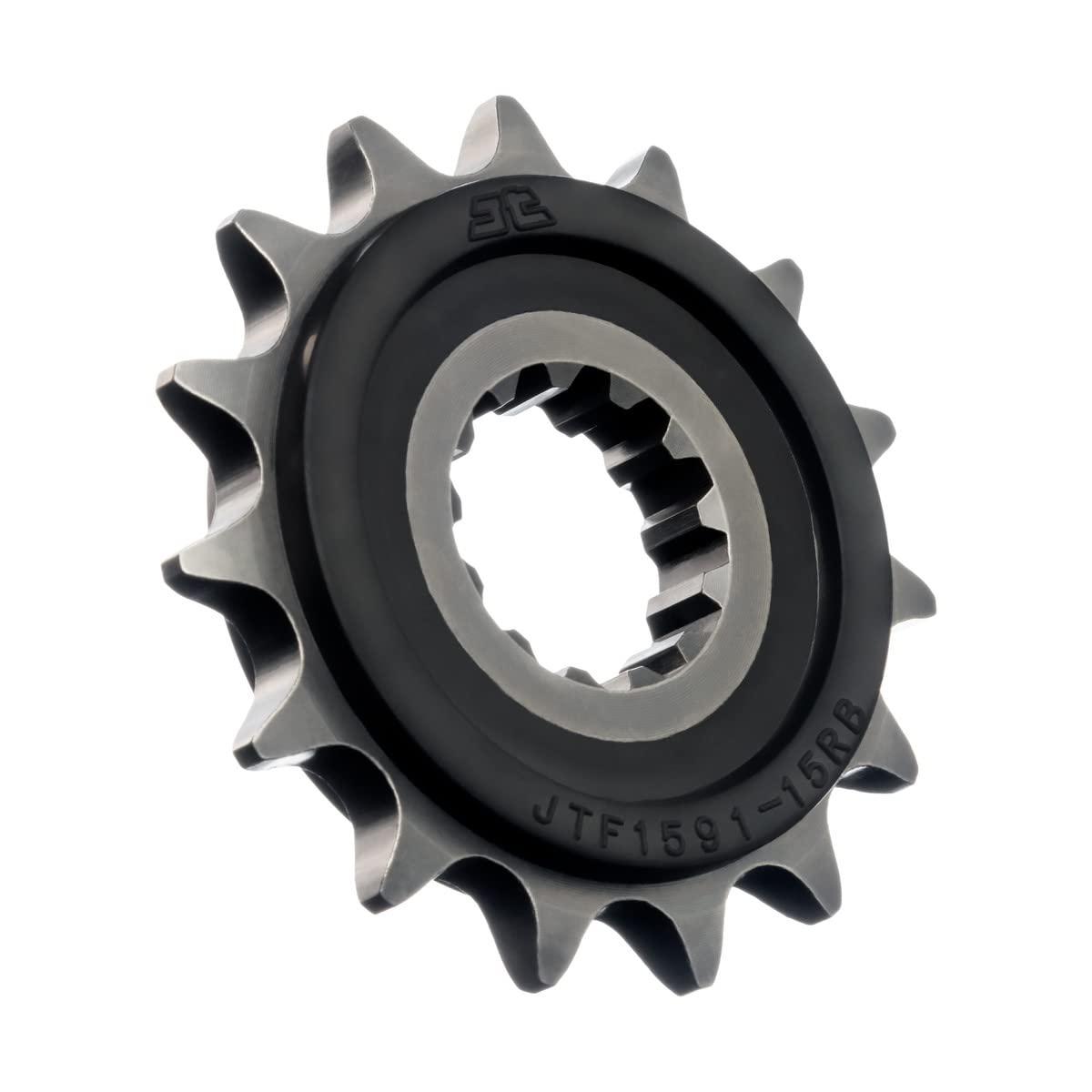 JT Sprockets JTF1591.15RB 15 Tooth Rubber Cushioned Front Countershaft Sprocket, Single
