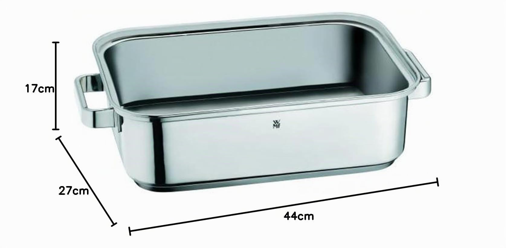 WMF 1741016040 Vaporiera rostiera, Acciaio inossidabile, Argento