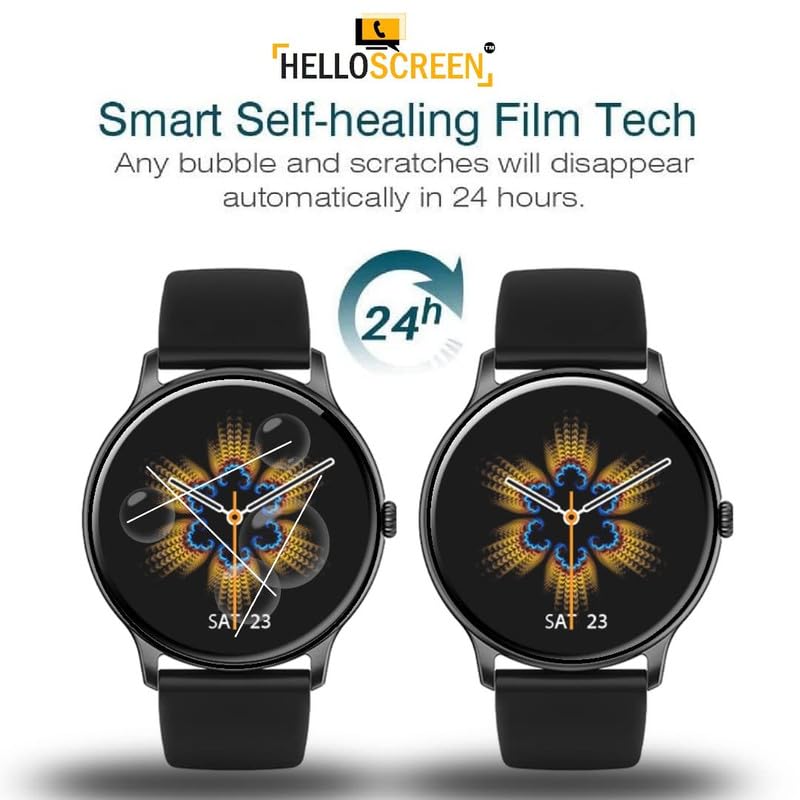 Image of Smartwatch Screen Protector Guard For Fire Boltt Infinity Luxe (1.6 inch inch) (2 pack) - 9H Hardness, Unbreakable TPU Film (NOT A TEMPERED GLASS)