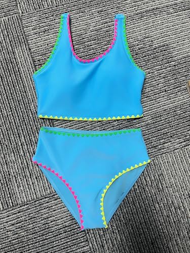 Image of Teen Girls Swimsuits Two Piece Girls Bathing Suit Bikini Sets with Chest Pad Size 9-16 Years