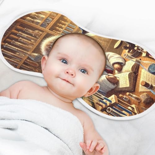 Hedgehog Baby Burp Cloths Burp Cloth Rags Cotton Burp Clothes Absorbent Muslin Burp Cloths Soft for Girl Unisex Boy Newborn 1 Pack 22x11 Inches4