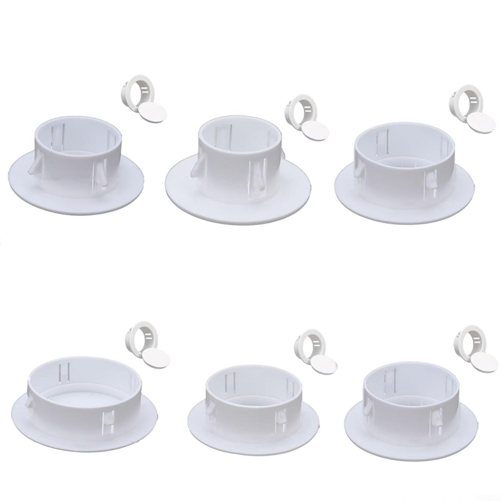 Copertura Fori Parete Bianca - Tappo Decorativo Per Tubi Aria Condizionata, Acqua O Cavi, Diametro 40-100 Mm - Foto 6