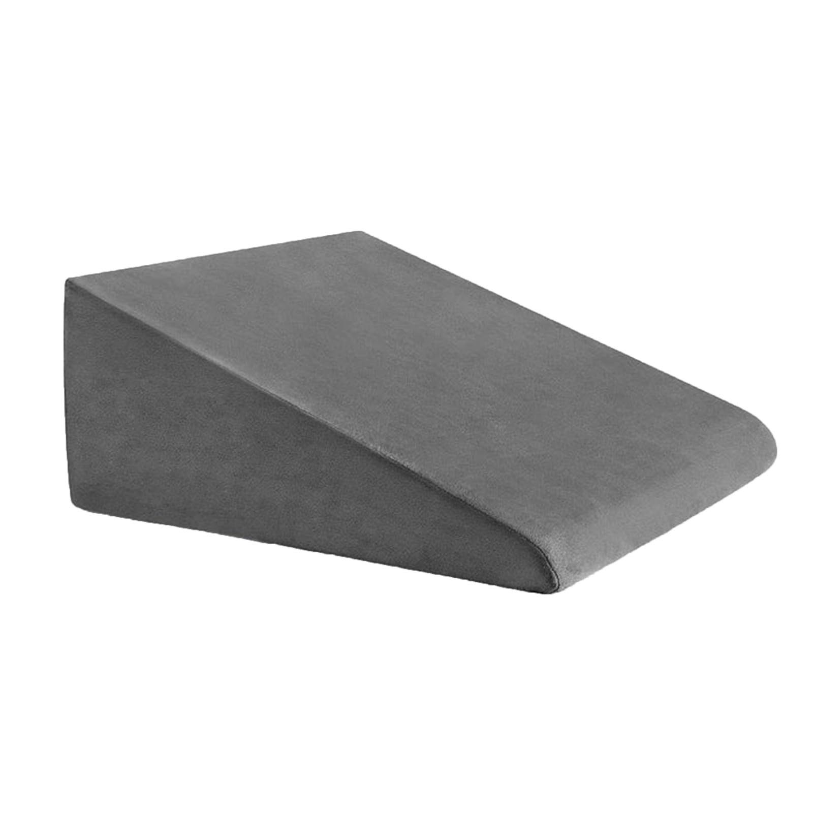Restorology White Premium Quality Triangle Elevating Wedge Pillow For Adults, Sleeping Surgery Reflux Leg & Knee Pain, Blood Circulation Gerd Hip & Lower Back Pain - Removable Zip Cover - Grey