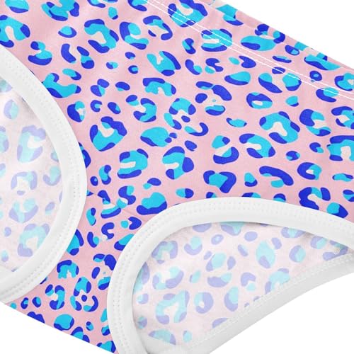 Joisal Blue Leopard Spots Pink Girls Underwear Toddlers 2t Cotton Little Girl Panties Fun Print Kids Briefs Undies4