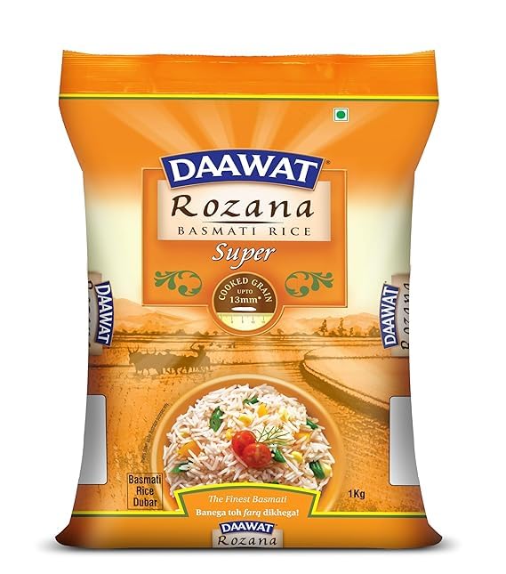 Image of Daawat Basmati Rice, Rozana (Super), 1kg