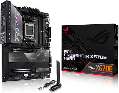 ASUS AMD Ryzen 7000 Series X670E AM5 Motherboard ROG CROSSHAIR X670E HERO / Domestic Authorized Dealer
