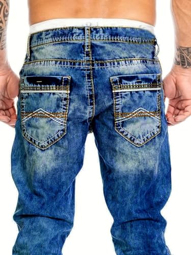 Men's Skinny Jeans, denimPants,Stretch Fashion Straight,Leg Flex Waist Slim fit Distressed Jean,Cargo Jeans for Men4