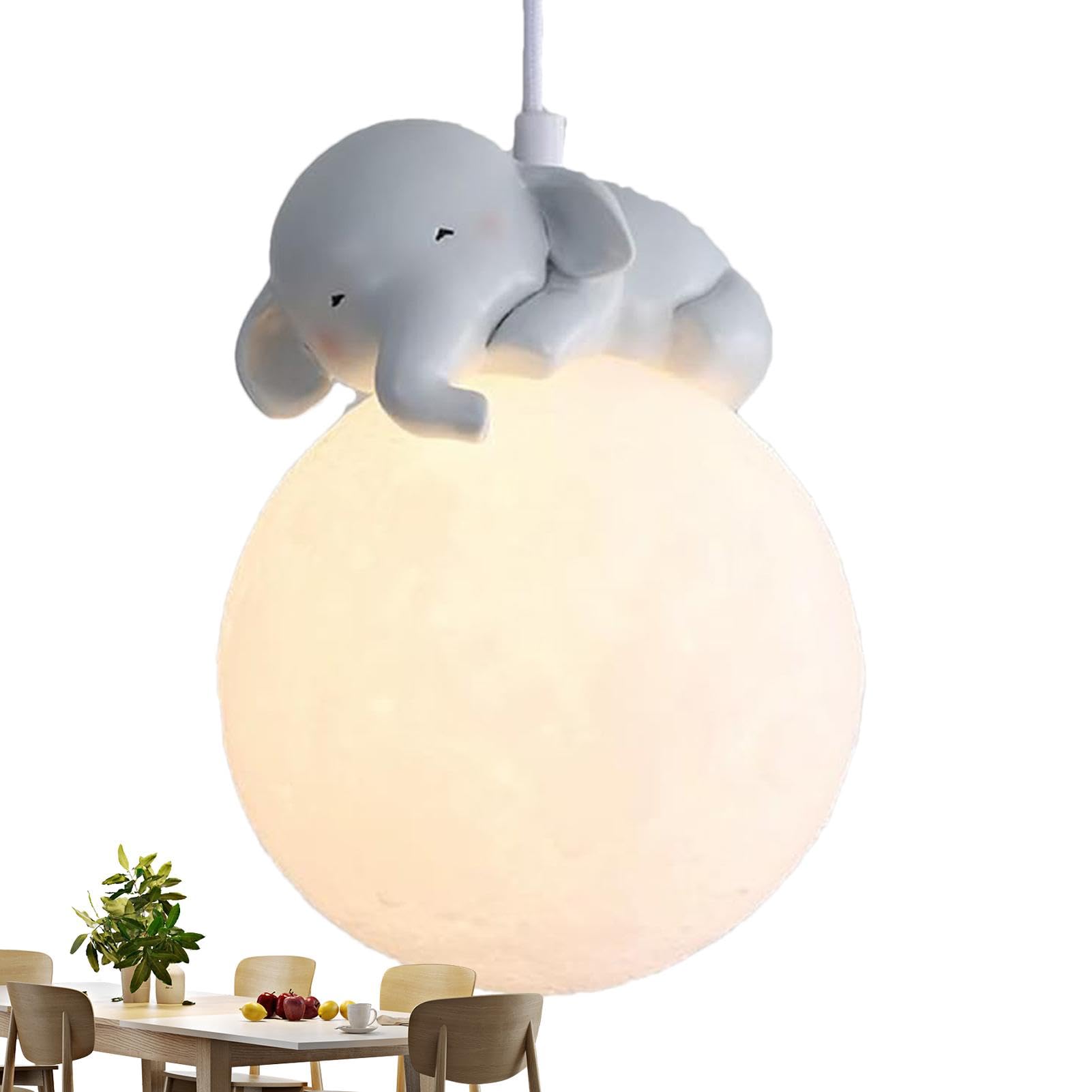 Rqrdww Chandelier Light, Bedroom Animal Pendant Lights, Modern Pendant Light, Round Pendant Lighting, Kids Room Chandelier, Whimsical Light Fixture, Playful Bedroom Decor, for Home
