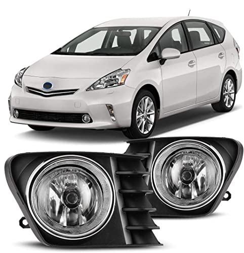 Winjet OEM Series for [2012 2013 2014 Toyota Prius V] Driving Fog Lights + Switch + Wiring Kit