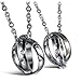 ANAZOZ Collier Fantaisie en Acier Couple Gravure Real Love My Only Love Half Cœur Puzzle Ring Pendant 1 Pair