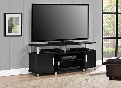 Ameriwood Home Carson TV Stand for TVs up to 50", Black (1195496PCOM)