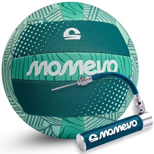 Momevo Beachbuddy - Pelota de agua de neopreno para niños, tamaño 2 (16 cm de diámetro), tamaño pequeño para niños a partir de 1 año para exteriores (Jungle, juego con bomba de bola)