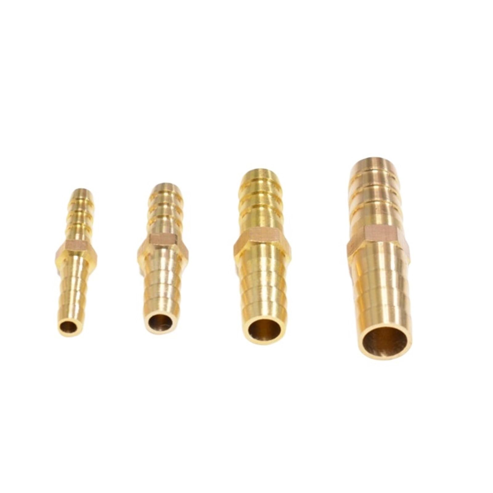 ICXLPMC 1pc Brass Straight Hose Pipe Fitting Equal Gas Copper Barbed Coupler Connector 4mm 6mm 8mm 10mm 12mm 14mm 19mm(16mm-16mm) ICXLPMC