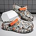 Men Slip On Garden Clogs Shoes: Summer Beach Sandals - Non Slip Outdoor Classic Slippers Orange 41