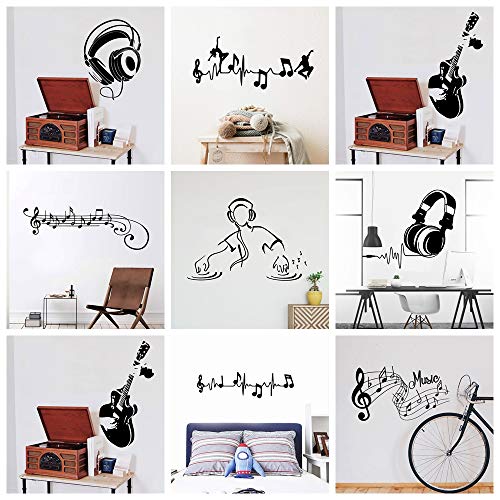 Zimbro Wall Stickers Gorilla Design Vinyl Home Music Monkey Music Wall Mural Wall Children's Indoor Stickers56X64Cm #TOP1