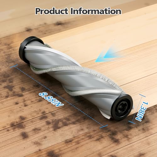 Image of iSingo 3789X Brush Roll Replacement Compatible with Bissell Cleanview XR Pet 300W / XR 200W / Powerlifter Turbo Cordless Stick Vacuum, Model# 3797V, 3789U, 3789, 3789X, 3797, 3797W, 2 Pack, Grey
