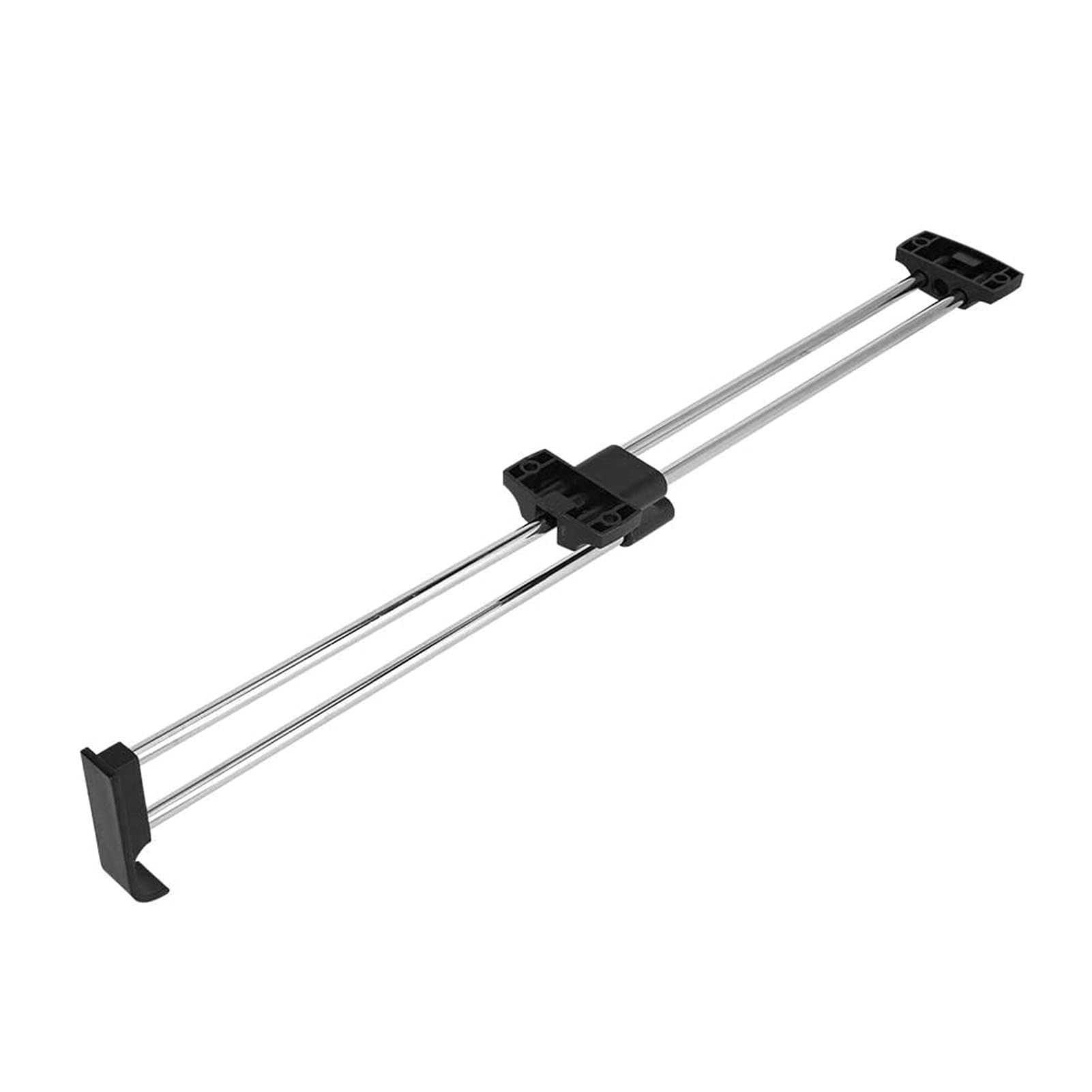 Tringle de penderie rétractable de 40 cm en acier chromé multi-usages