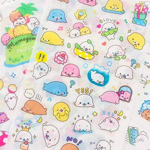 Preisvergleich Produktbild PMSMT Kreative niedliche selbstgemachte hübsche Scrapbooking-Aufkleber / dekorative Aufkleber-Dekoration / Papieraufkleber46pcs