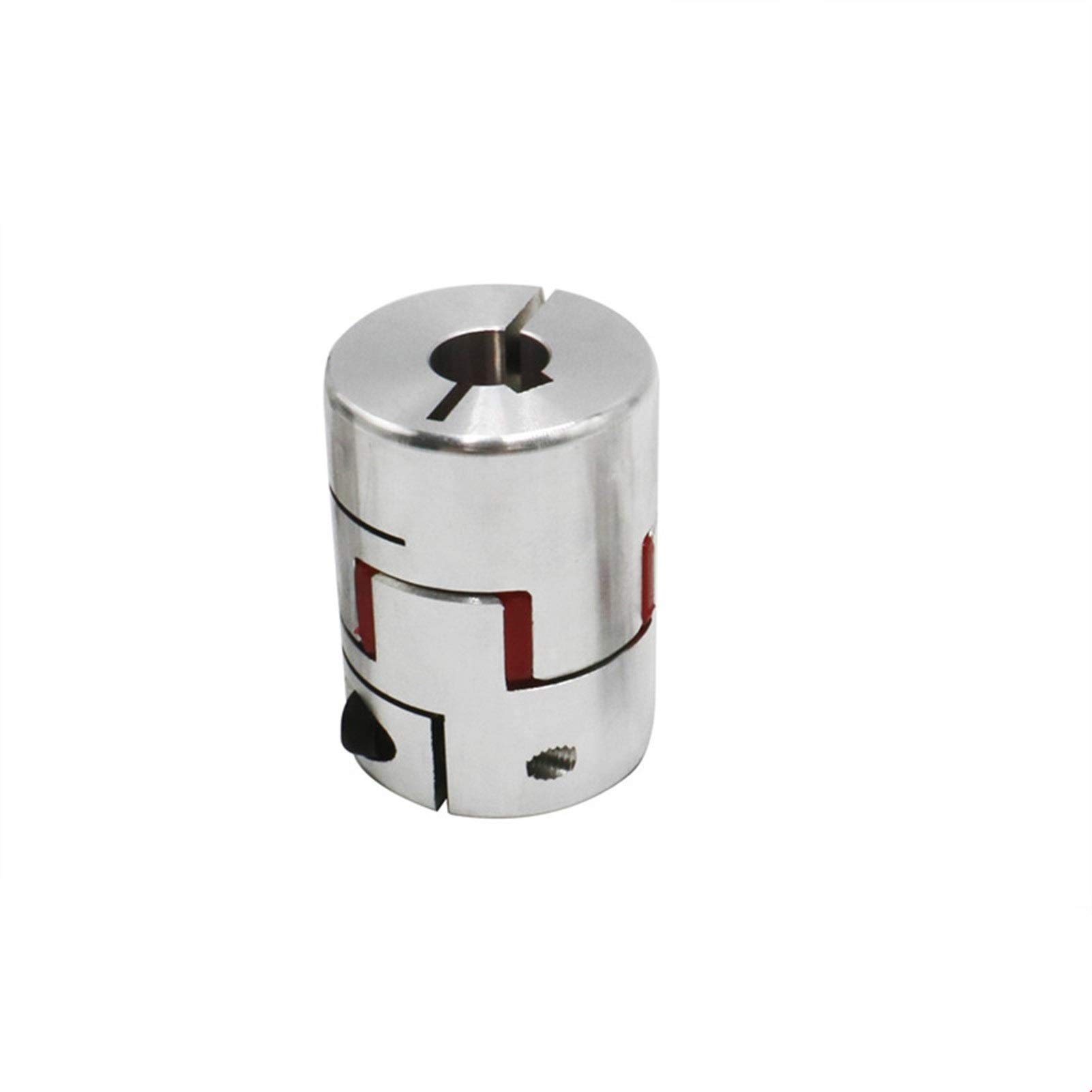 Acoplamiento rígido atornillado, Acoplador de araña de mandíbula Flexible CNC 2 Piezas D55 L80 mm Agujero Interior 19-22 mm