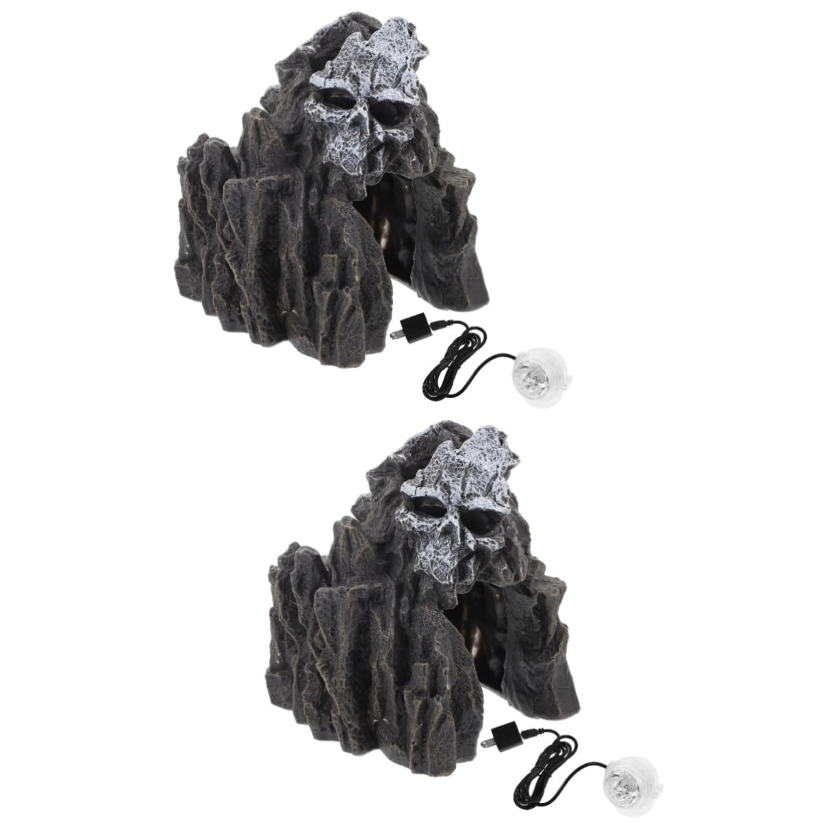 BESPORTBLE Lot De 2 Statues De Grotte Artificielles pour Aquarium Figurines Décoratives pour Aquarium Grotte sous-Marine Décoration De Grotte