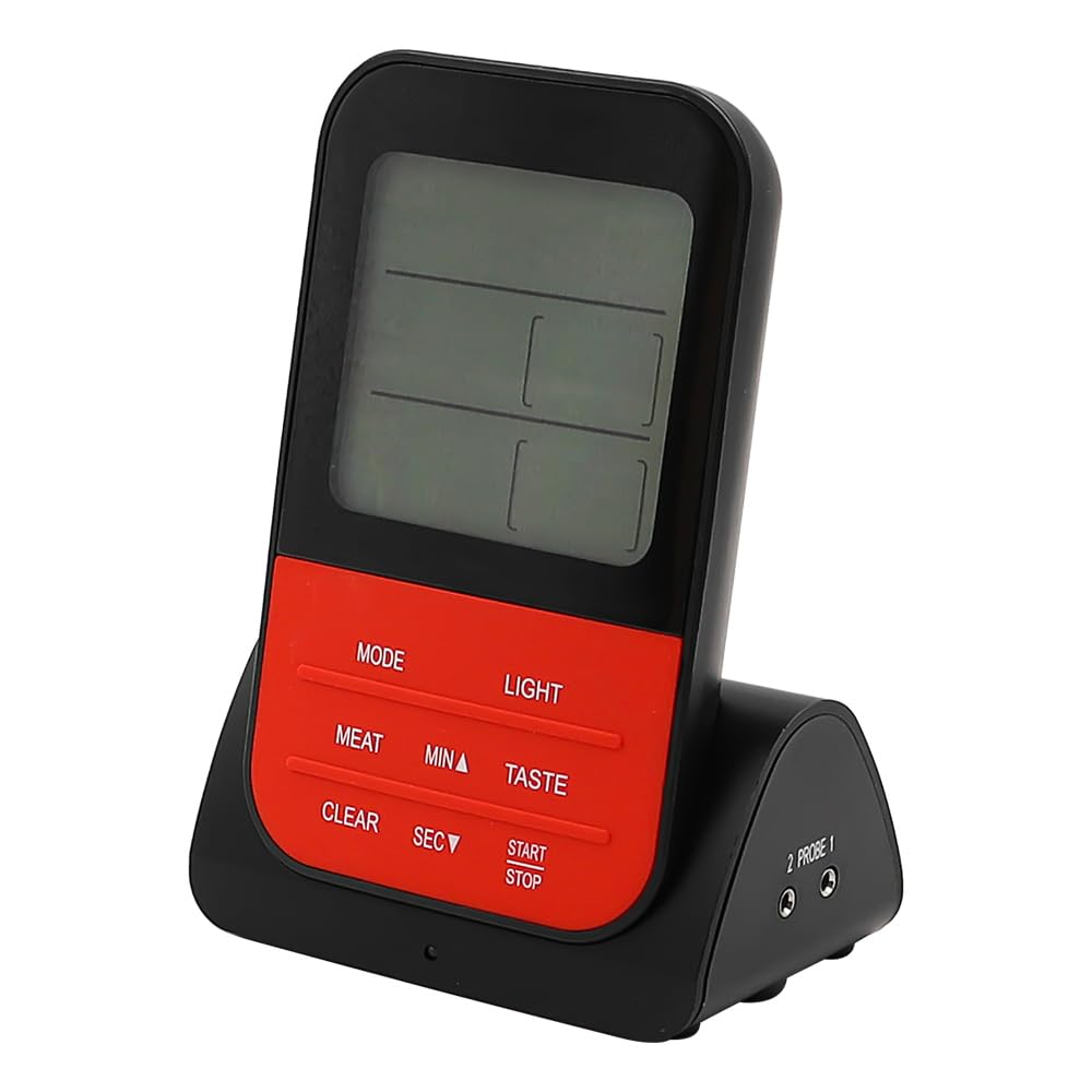 Termómetro Digital de Doble sonda, medidor de Temperatura programable inalámbrico, termómetro de Parrilla de Barbacoa para cocinar a Prueba de Agua, Termometro Barbacoa para Horno Carne Comida