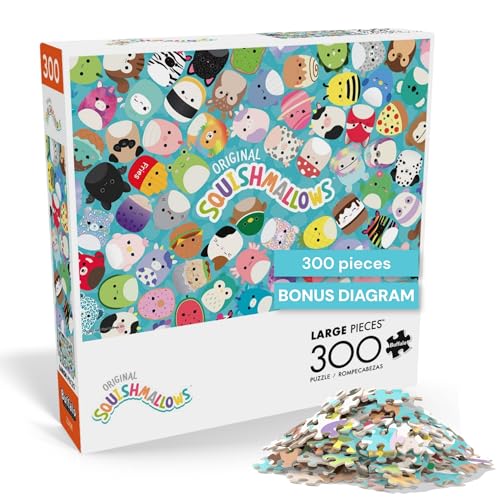 Rompecabezas Buffalo Games Squishmallow Friends de 300 piezas para adultos | Arte oficial licenciado, fabricado en EE.UU., piezas de fácil agarre, cartón reciclado, 21 x 15 pulgadas, incluye póster, arte enmarcable y listo para regalar miniatura 1