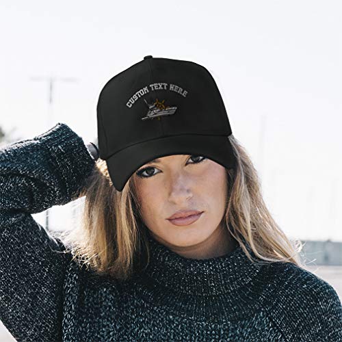Custom Baseball Cap Fishing Boat B Embroidery Boats Acrylic Dad Hats For Men & Women Navy Personalized Text Here #TOP2
