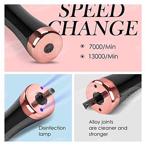 HENMI Makeup Brush Cleaner, 2 Speeds Best Electric Cleaning Tool USB Automatic Brush Cleaner & Dryer with 8 Rubber Collars for Size Brushes, Cosmetic Brush Spinner for Beauty Lovers - Thumbnail 2