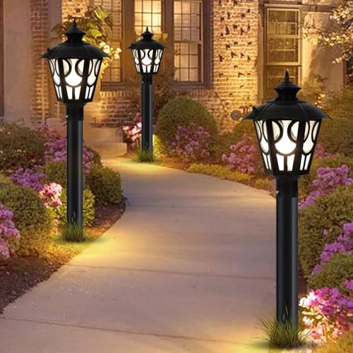 Image of SINOMAN Pillar Main Front Gate Light for Outdoor Fence Decorative Waterproof Post Lamp Perfext for Driveway Entrance, Boundary, Patio, Yard Lighting (Without Bulb)